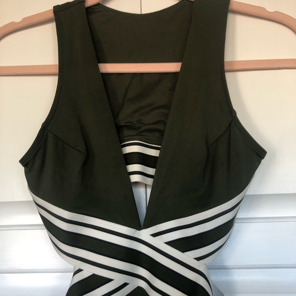Green one piece swimsuit size 2